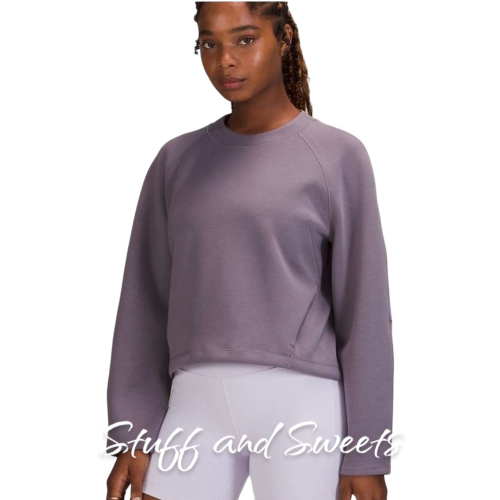 Lululemon AirWrap Modal Crew Dusky Lavender 2 - Picture 1 of 10